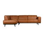 *WOONWINKEL* BePureHome Statement Hoekbank Eco Leer Cognac L