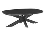 Deens Ovale Salontafel Jesper – 120 cm | Zwart Mangohout &amp;, Huis en Inrichting, Ophalen, Nieuw