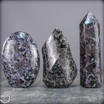 Natuurlijke Merlinit-set – expressieve vlam, markante toren