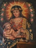 Cuzco school (XX) - Virgin Mary with Child Jesus in her arms, Antiek en Kunst