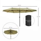 TRUUSK e Parasol, Tuinparasol, Marktparasol, Dubbele Parasol, Tuin en Terras, Parasols, Verzenden, Nieuw