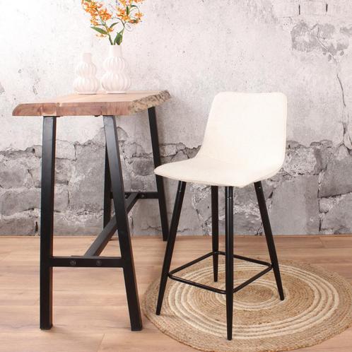 Gaby barkruk 65 cm boucle ivoor, Huis en Inrichting, Stoelen, Nieuw, Ophalen of Verzenden