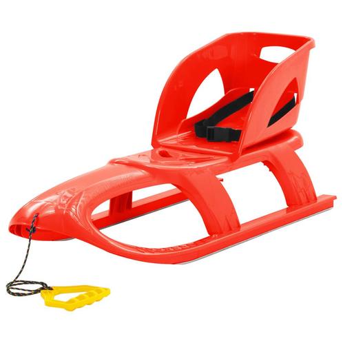 vidaXL Slee met zitje 102,5x40x23 cm polypropeen rood, Kinderen en Baby's, Speelgoed | Buiten | Voertuigen en Loopfietsen, Nieuw