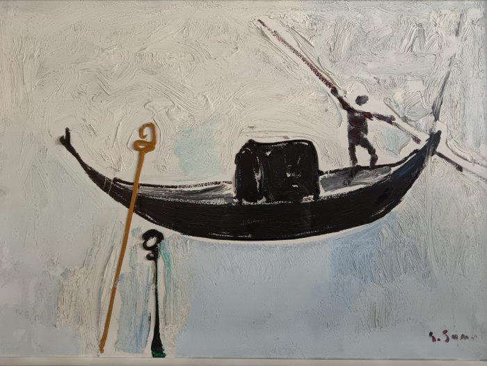 Giuseppe Succi (1914-1989) - Gondola a Venezia, Antiek en Kunst, Kunst | Schilderijen | Klassiek