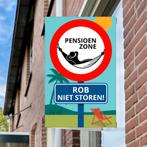 XXL Raambord Pensioen Verkeersbord – Personaliseerbaar, Verzenden, Nieuw, Versiering, Overige