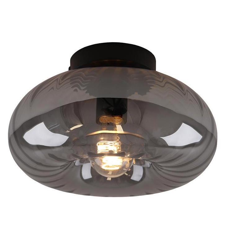 Retro plafondlamp grijs, Diane, Huis en Inrichting, Lampen | Plafondlampen, Nieuw, Glas, Ophalen of Verzenden