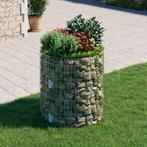 vidaXL Gabion paal rond Ø100x100 cm gegalvaniseerd staal, Verzenden, Nieuw, IJzer, 1 tot 2 meter