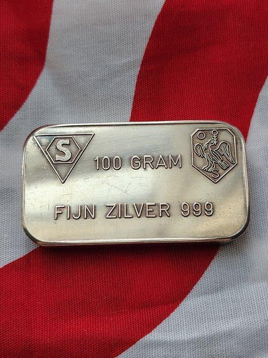 100 gram - Zilver .999 - Schöne Edelmetaal, the Netherlands, Postzegels en Munten, Edelmetalen en Baren