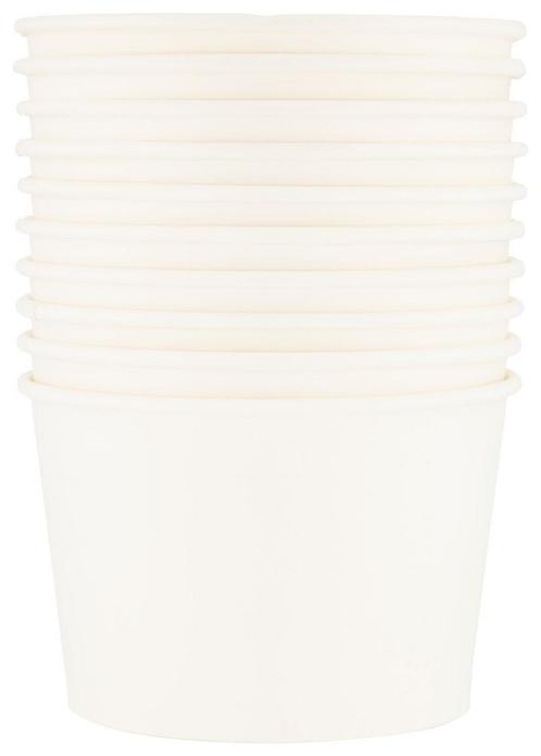 HEMA Papieren bakjes 550ml wit - 10 stuks, Huis en Inrichting, Keuken | Servies, Nieuw, Verzenden