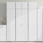 vidaXL buffetkast 70x42,5x185 cm bewerkt hout wit, Minder dan 50 cm, Verzenden, Nieuw, Minder dan 100 cm