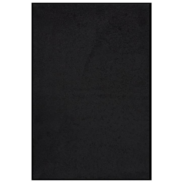 vidaXL Deurmat 80x120 cm zwart, Tuin en Terras, Deurmatten, Nieuw, Verzenden