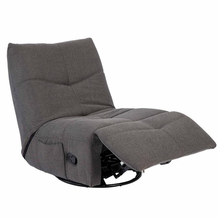 Relaxfauteuil Lazy | Antraciet, Huis en Inrichting, Fauteuils, Nieuw, Ophalen of Verzenden