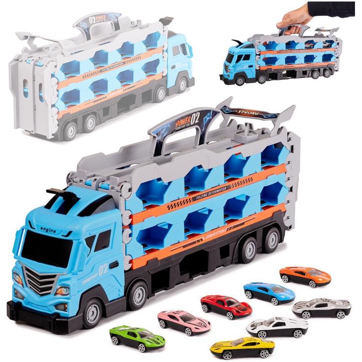 Speelgoed Opvouwbare Sleepwagen Vrachtwagen, Kinderen en Baby's, Speelgoed | Racebanen, Ophalen of Verzenden