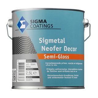Sigmetal Neofer Decor Semi-Gloss - WIT - 1 liter -, Doe-het-zelf en Verbouw, Verf, Beits en Lak