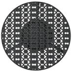 Bistrotafel vintage stijl rond 40x70 cm metaal zwart, Nieuw, Verzenden