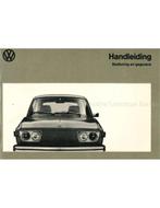 1973 VOLKSWAGEN 412 | 412S INSTRUCTIEBOEK NEDERLANDS
