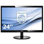 Philips 246V5LSB - 24 inch - 1920x1080 - DVI - VGA - Zwart, Computers en Software, Monitoren, Verzenden, Nieuw