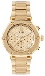 Philipp Plein PWZBA0523 The Hexagon Chrono horloge, Nieuw, Overige merken, Staal, Staal