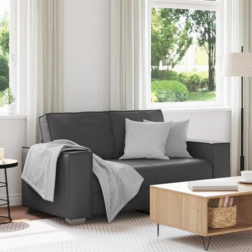 vidaXL Loveseat 120 cm kunstleer grijs, Huis en Inrichting, Banken | Bankstellen, Nieuw, Stof, Verzenden