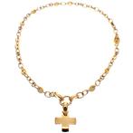 18 Krt. Bicolor gouden collier met hanger; Pomellato | 43 cm, Sieraden, Tassen en Uiterlijk, Kettingen, Ophalen of Verzenden, Gebruikt