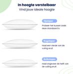 2dekans | Soulsnooze Luxe Hoofdkussens – Set van 2 – 80x80, Ophalen of Verzenden, Zo goed als nieuw, Wit