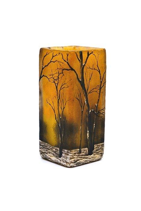 Daum - Vaas - Daum Nancy Winterlandschap (Winter Forest), Antiek en Kunst, Antiek | Glas en Kristal