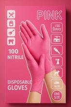 Roze Nitril Wegwerphandschoenen – 100 stuks – Poedervrij &, Verzenden
