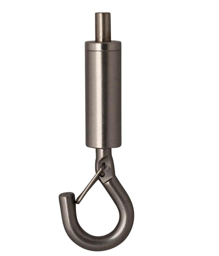 Ophangsysteemhaak Rvs met veerclip en zij uitgang, Doe-het-zelf en Verbouw, IJzerwaren en Bevestigingsmiddelen, Verzenden