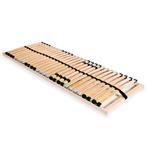 vidaXL Lattenbodem met 28 latten 7 zones 90x200 cm, Huis en Inrichting, 90 cm, Eenpersoons, Bruin, Verzenden