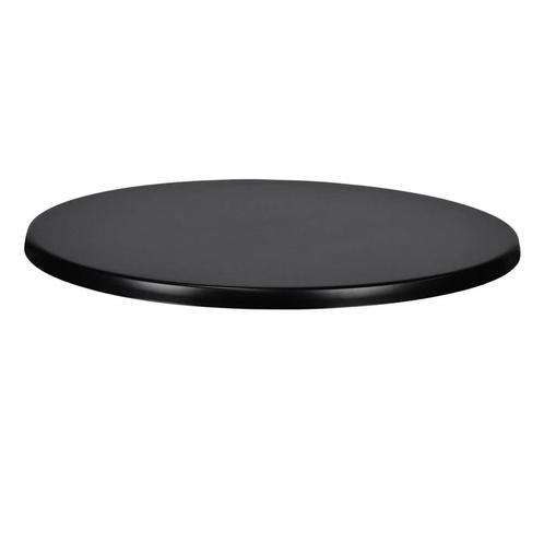 Tafelblad | Zwart | In-/Outdoor | Ø600x30(h)mm Werzalit, Zakelijke goederen, Horeca | Keukenapparatuur, Nieuw in verpakking, Verzenden