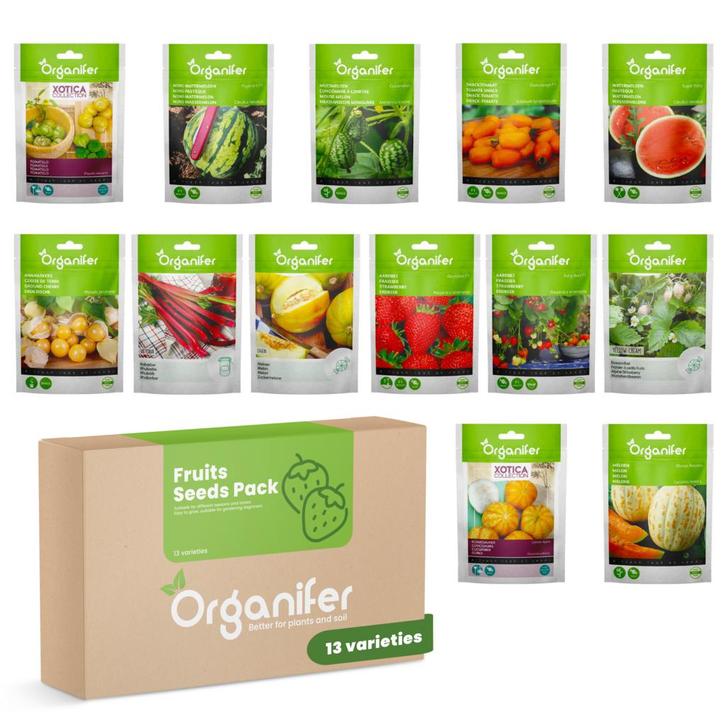Fruit Zaden Pakket - 13 Soorten, Tuin en Terras, Bloembollen en Zaden, Zaad, Gehele jaar, Volle zon, Verzenden