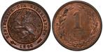 Koningin Wilhelmina 1 cent 1896 MS65 BN Keydate PCGS, Losse munt, Verzenden