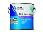 SIGMA S2U NOVA SPRAY SATIN - RAL 7004 - 2,5 liter, Doe-het-zelf en Verbouw, Verf, Beits en Lak, Overige kleuren, Nieuw, Ophalen of Verzenden