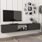 [en.casa] Tv-meubel Paltamo zwevend 180x31x29,5 cm antraciet, Nieuw, Verzenden