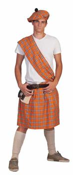 Schotse Highlander pak man oranje, Kleding | Heren, Carnavalskleding en Feestkleding, Nieuw, Ophalen of Verzenden