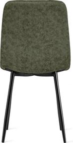 Refurna - Eetkamerstoel Yerevan Microleder Army Set van 2, Verzenden, Nieuw