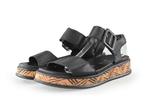 Rieker Sandalen in maat 39 Zwart | 15% extra korting, Verzenden, Zwart, Nieuw, Sandalen of Muiltjes