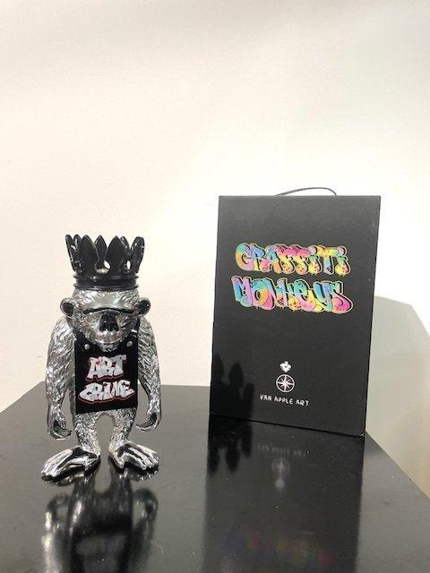 Van Apple - Graffiti Monkey - Art Crime, Antiek en Kunst, Kunst | Designobjecten