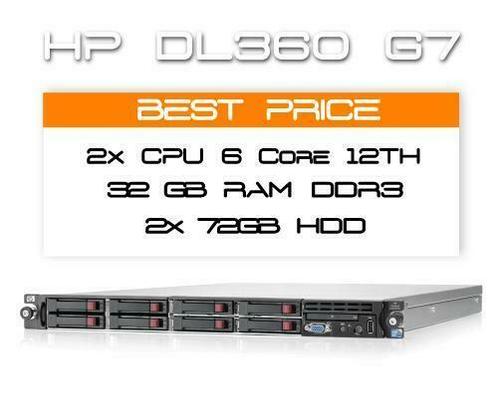 Server HP DL360 G7 / 12 Core 24TH / 32GB / 2x 72GB 10K SAS, Computers en Software, Servers, 2 tot 3 Ghz, Hot swappable onderdelen