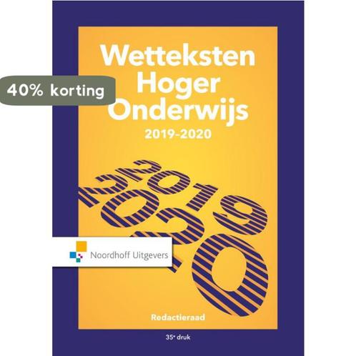 Wetteksten hoger onderwijs 2019-2020 9789001899820, Boeken, Wetenschap, Gelezen, Verzenden