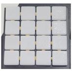 Mozaïek Ezarri Lisa Collection 2.5x2.5 cm Glossy White, Ophalen of Verzenden, Nieuw