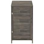 Tuinschuur 55x52x112 cm massief vurenhout antracietkleurig, Verzenden, Nieuw