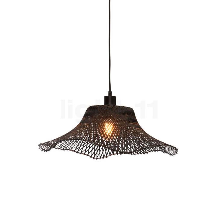 Good & Mojo Ibiza Hanglamp, zwart - 50 cm (Hanglampen), Huis en Inrichting, Lampen | Hanglampen, Nieuw, Verzenden