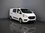 Ford Transit Custom 2.0 TDCI L2 Trend DC Dubbel Cabine BPM V, Stof, Gebruikt, Euro 6, Wit