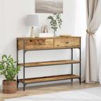 vidaXL Console Tafel Oud hout 100 x 25 x 75 cm Gelaagd hout, Huis en Inrichting, Tafels | Bijzettafels, Verzenden, Nieuw, 60 cm of meer
