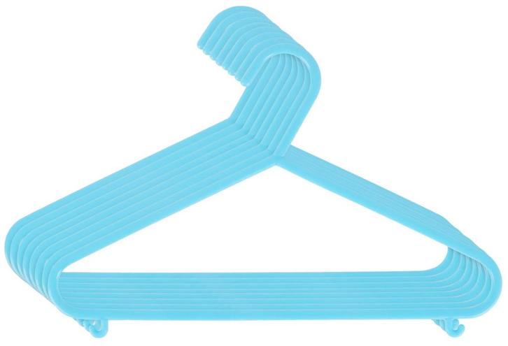 Bieco Kledinghangers Kunststof Licht Blauw 8 stuks 04014151, Kleding | Dames, Kledinghangers, Nieuw, Verzenden