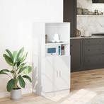 vidaXL Keukenkast 57x41,5x131,5 cm bewerkt hout wit, Huis en Inrichting, Keuken | Keukenelementen, Verzenden, Nieuw, Wit