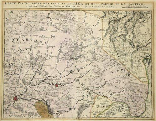 België - Lier; Eugène-Henri Fricx (1644 - 1730) - Carte, Boeken, Atlassen en Landkaarten