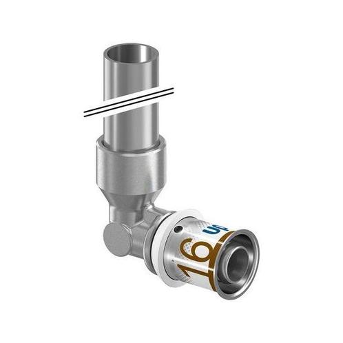 Uponor S-Press Plus perskoppeling Ø16x12 knie 150mm koper ve, Doe-het-zelf en Verbouw, Verwarming en Radiatoren, Verzenden