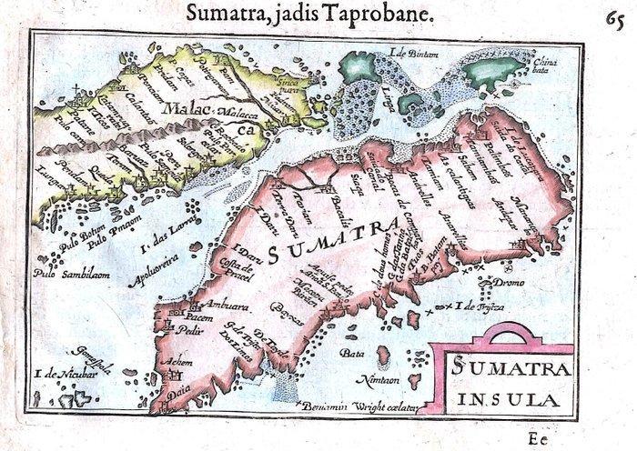 Azië - Singapore, Indonesië, Sumatra, Maleisië; Bertius -, Boeken, Atlassen en Landkaarten